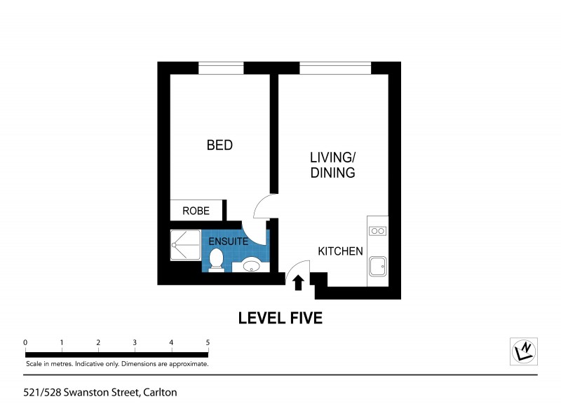 521/528 Swanston Street, Carlton VIC 3053 Floorplan