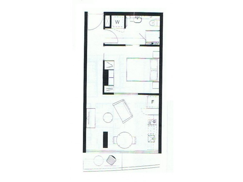1912/27 Lt Collins St, Melbourne VIC 3000 Floorplan