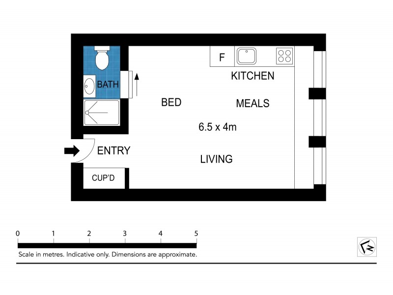 708/480 Collins St, Melbourne VIC 3000 Floorplan