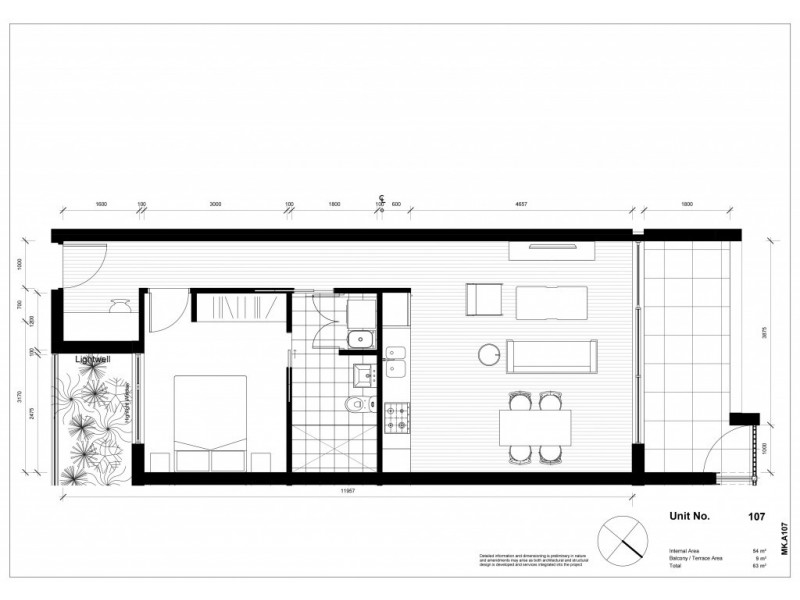 128/71-89 Hobsons Road, Kensington VIC 3031 Floorplan