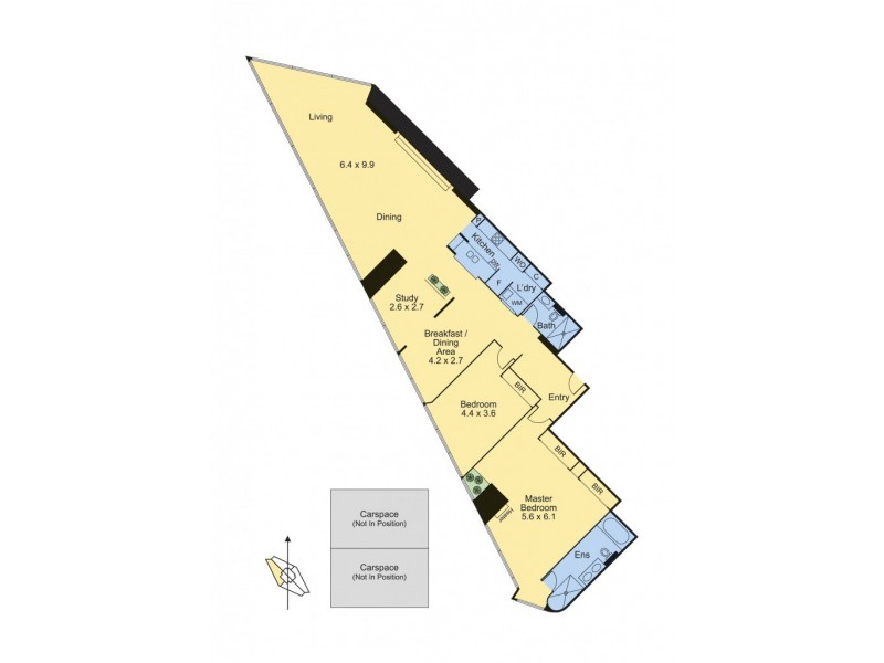 7608/7 Riverside Quay, Southbank VIC 3006 Floorplan