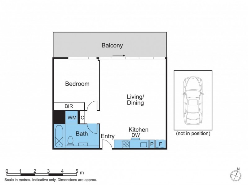 704/55 Queens Road, Melbourne VIC 3004 Floorplan