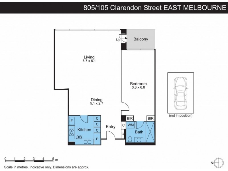 805/150 Clarendon Street, East Melbourne VIC 3002 Floorplan