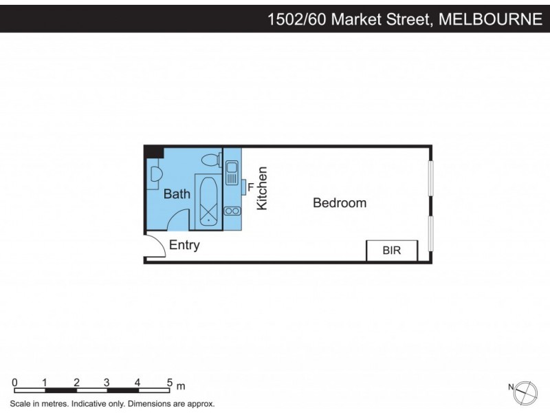 1502/60 Market St, Melbourne VIC 3000 Floorplan
