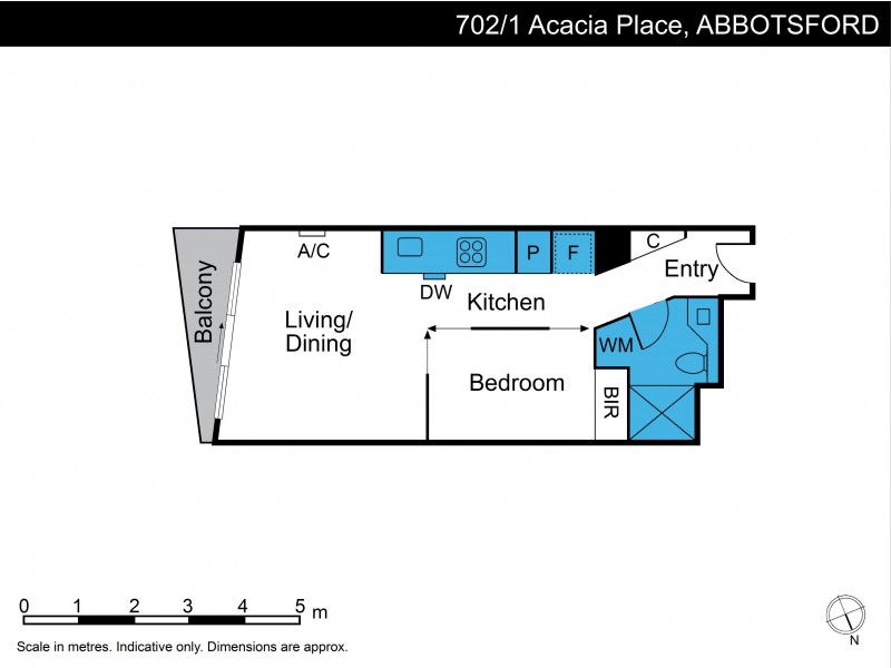 702/1 Acacia Place, Abbotsford VIC 3067 Floorplan