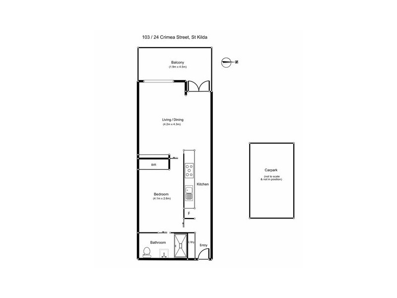 103/24 Crimea Street, St Kilda VIC 3182 Floorplan