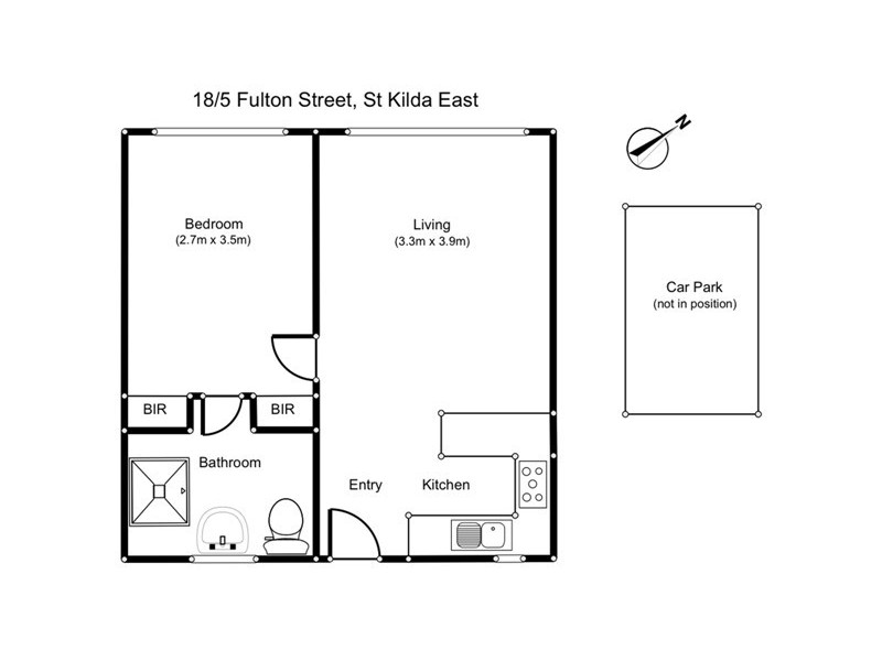 18/5-9 Fulton Street, St Kilda East VIC 3183 Floorplan