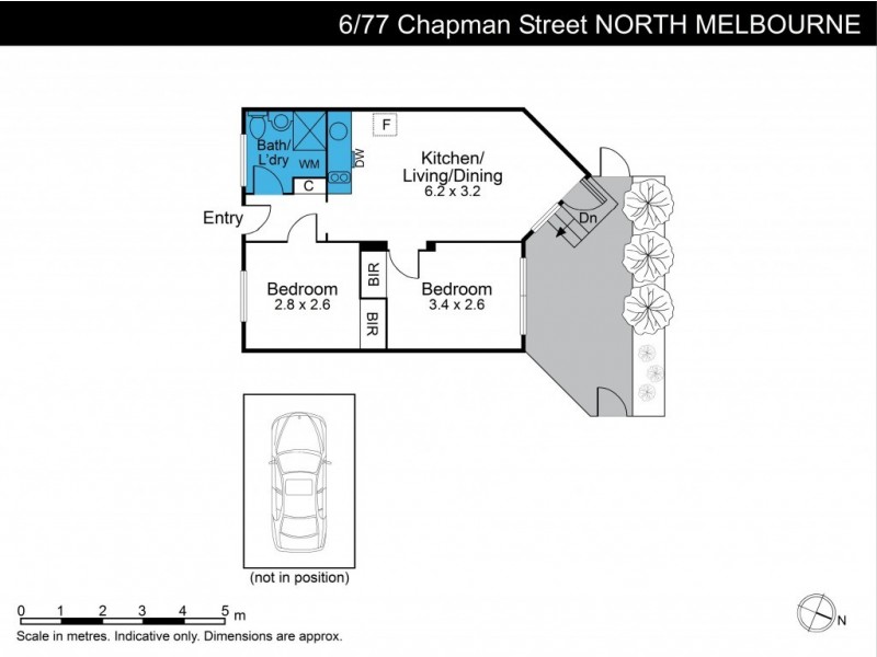 6/77 Chapman Street, North Melbourne VIC 3051 Floorplan