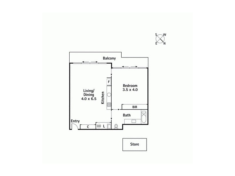 311/18 Kavanagh Street, Southbank VIC 3006 Floorplan