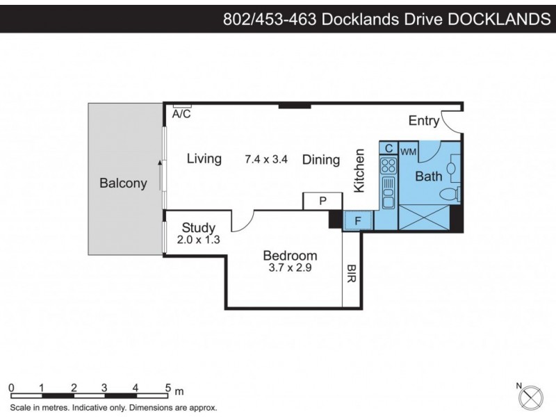 802/453-463 Docklands Drive, Docklands VIC 3008 Floorplan