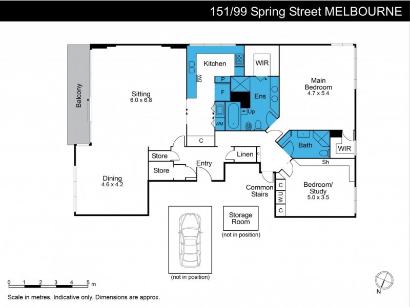 151/99 Spring Street, Melbourne VIC 3000 Floorplan