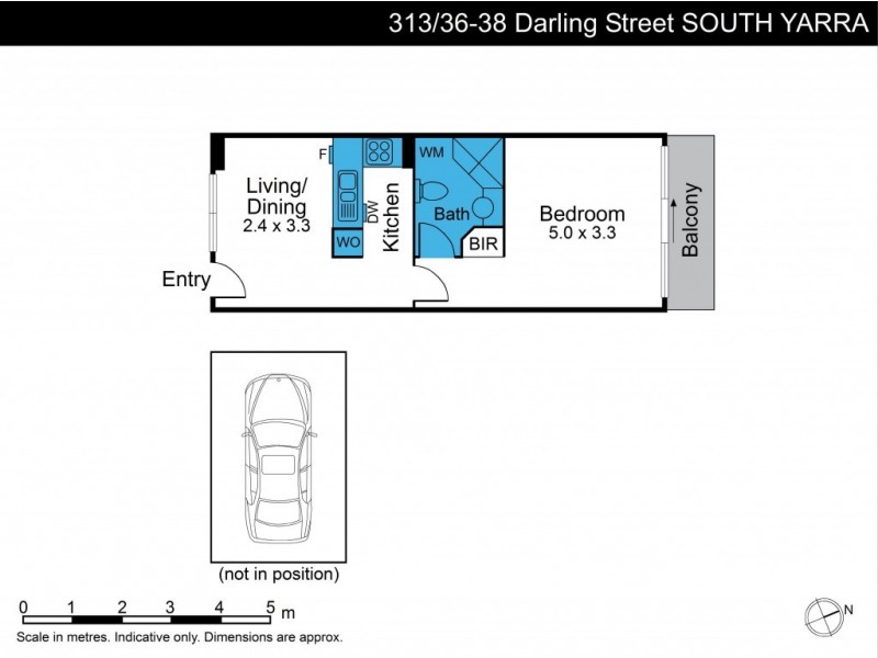 313/36-38 Darling Street, South Yarra VIC 3141 Floorplan