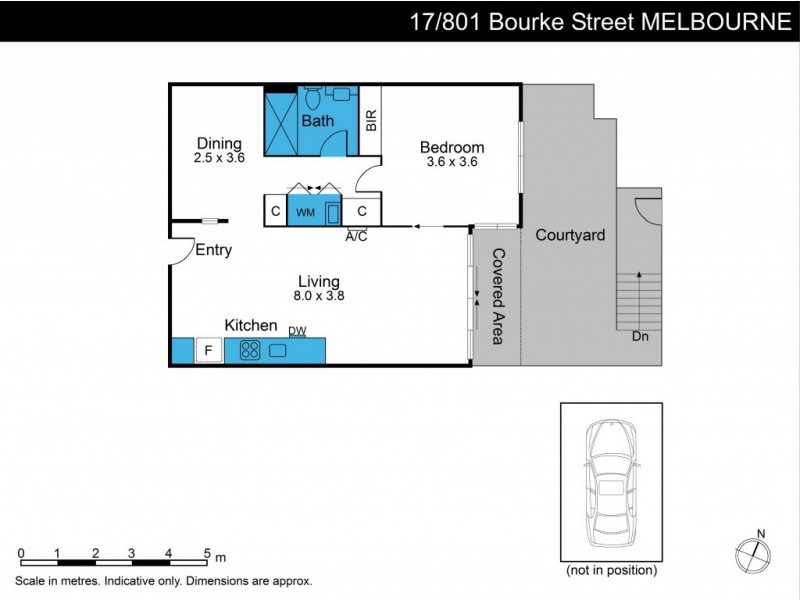 17/801 Bourke Street, Docklands VIC 3008 Floorplan