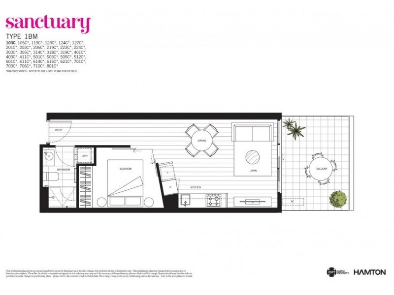512/4 Acacia Place, Abbotsford VIC 3067 Floorplan