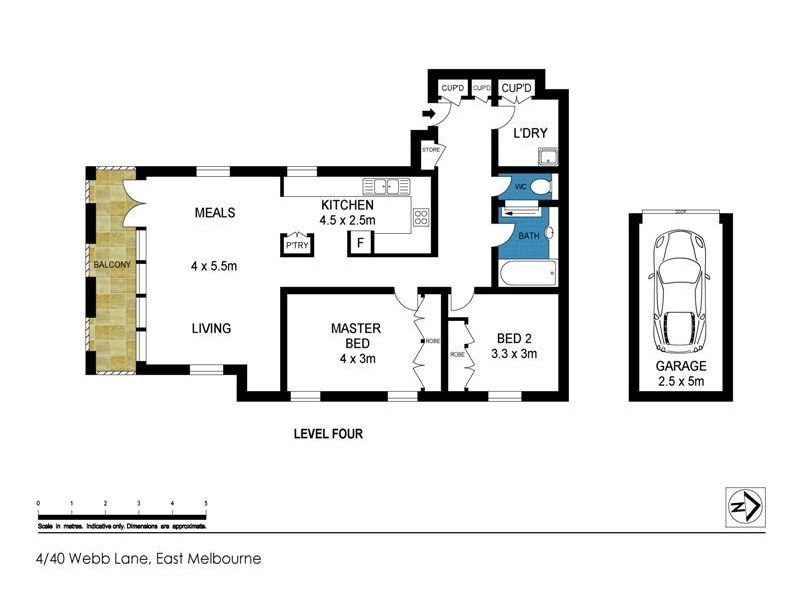 4/40 Webb Lane, East Melbourne VIC 3002 Floorplan