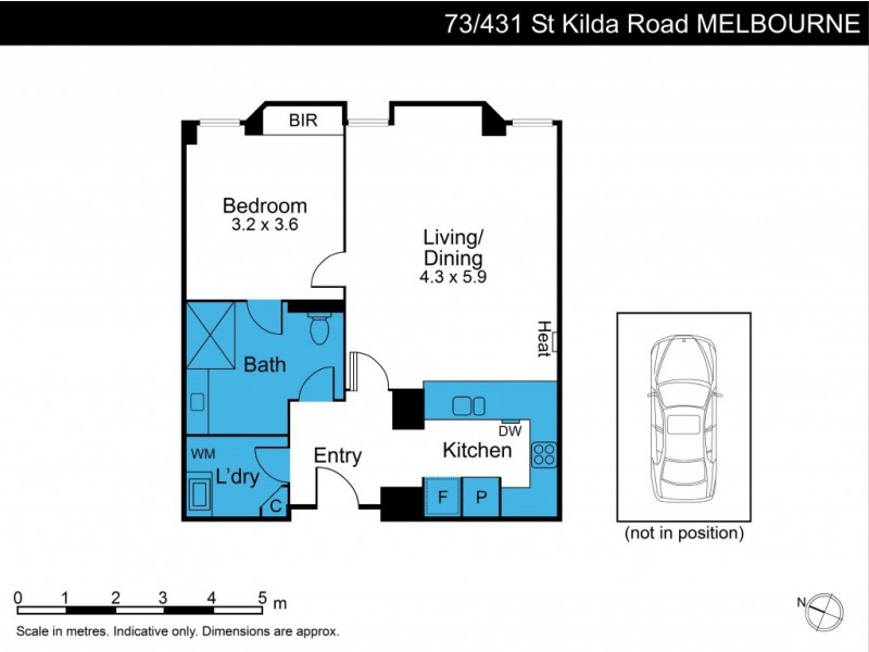 73/431 St Kilda Road, Melbourne VIC 3004 Floorplan