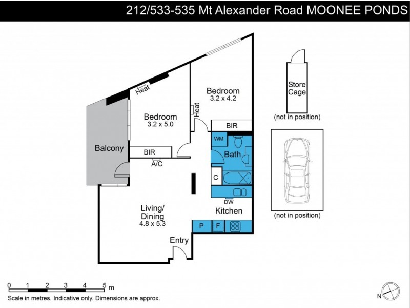 212/533-535 Mount Alexander Road, Moonee Ponds VIC 3039 Floorplan