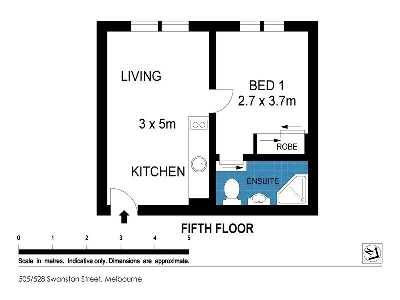 505/528 Swanston Street, Carlton VIC 3053 Floorplan