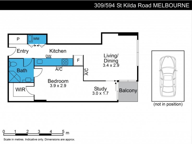 309/594 St Kilda Road, Melbourne VIC 3004 Floorplan