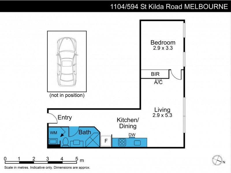 1104/594 St Kilda Road, Melbourne VIC 3004 Floorplan