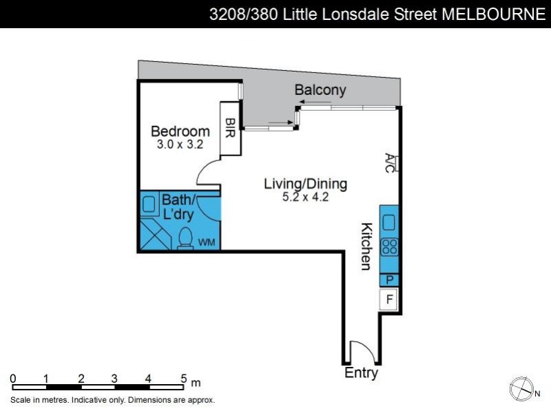 3208/380 Little Lonsdale, Melbourne VIC 3000 Floorplan