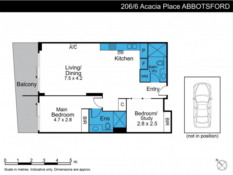 206/6 Acacia Place, Abbotsford VIC 3067 Floorplan