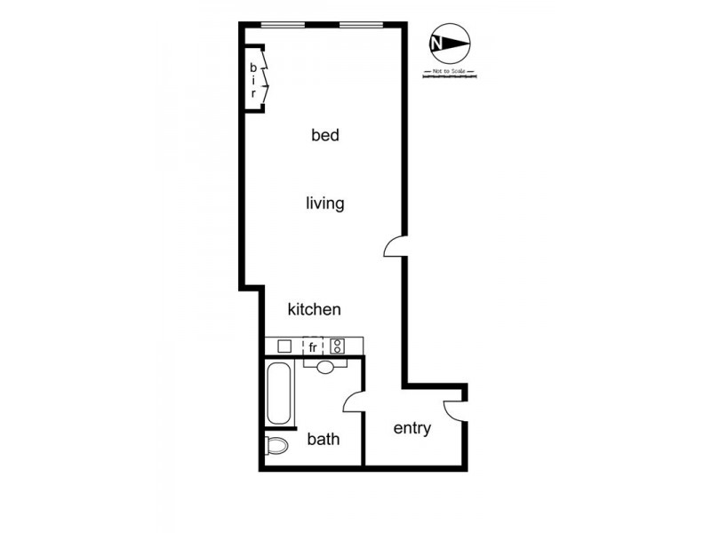 506/60 Market St, Melbourne VIC 3000 Floorplan