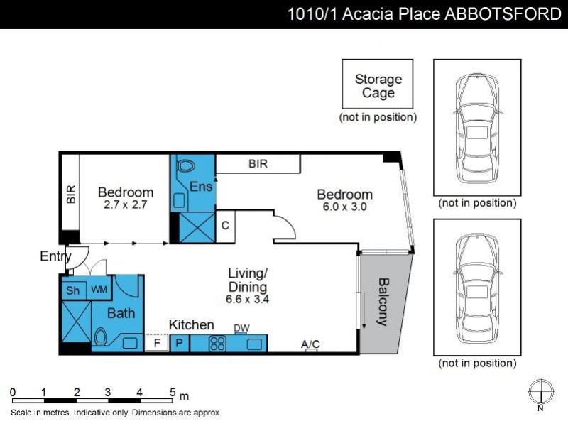 1010/1 Acacia Place, Abbotsford VIC 3067 Floorplan