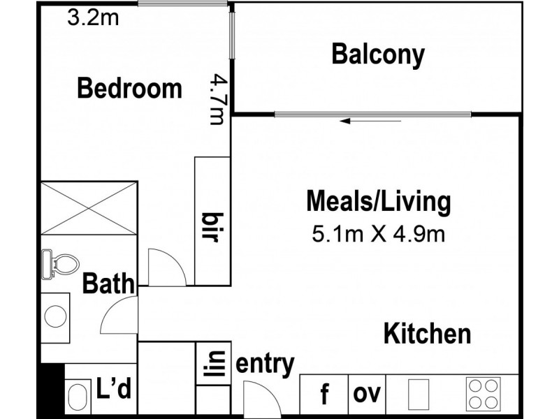 2F/8 Waterside Place, Docklands VIC 3008 Floorplan