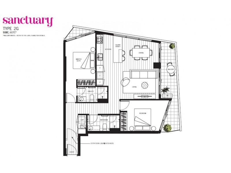 508/4 Acacia Place, Abbotsford VIC 3067 Floorplan