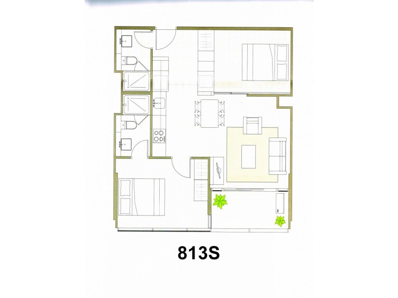 2515/220 Spencer Street, Melbourne VIC 3000 Floorplan