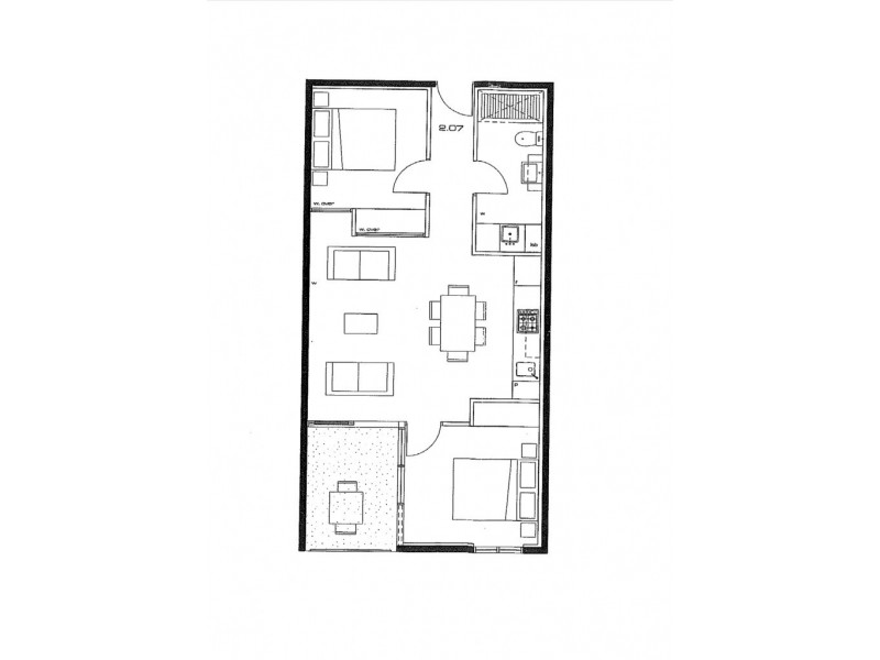 207/69 Victoria Street, Fitzroy VIC 3065 Floorplan