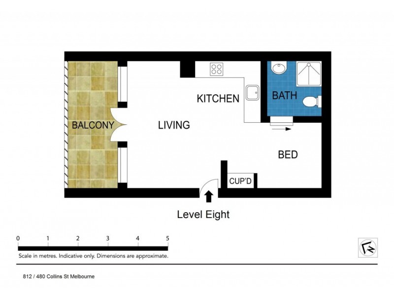 812/480 Collins Street, Melbourne VIC 3000 Floorplan