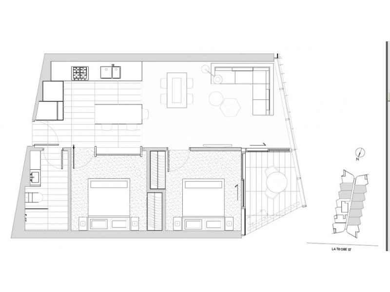 607/677 La Trobe Street, Docklands VIC 3008 Floorplan