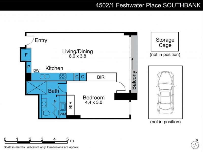 3002/1 Freshwater Place, Southbank VIC 3006 Floorplan