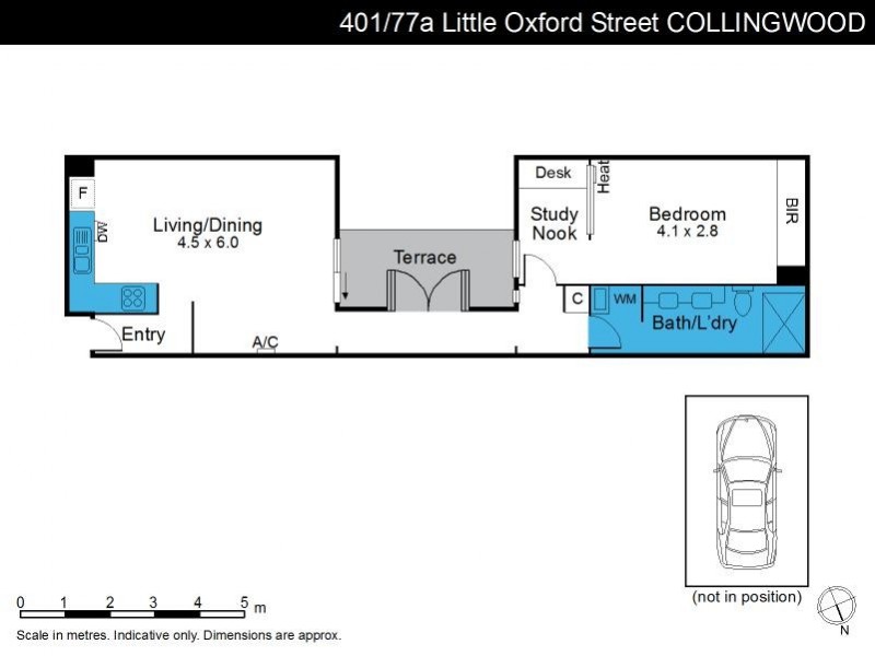 401/77A Little Oxford Street, Collingwood VIC 3066 Floorplan