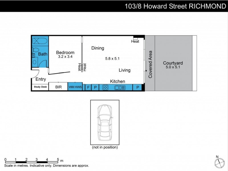 103/8 Howard Street, Richmond VIC 3121 Floorplan