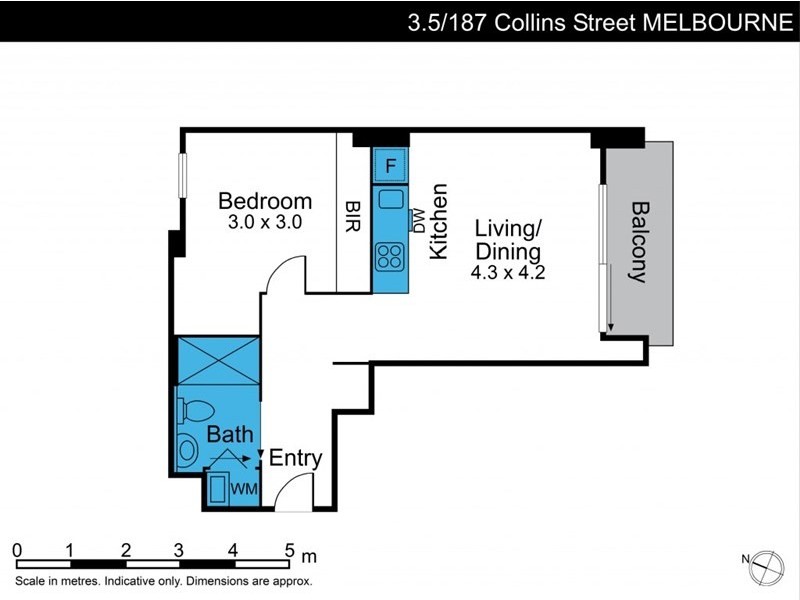 3.5/187 Collins Street, Melbourne VIC 3000 Floorplan