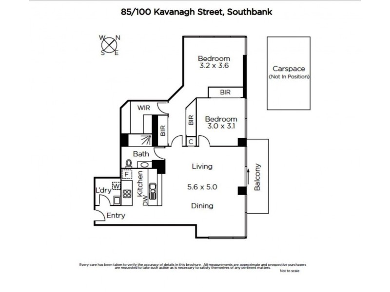 85/100 Kavanagh Street, Southbank VIC 3006 Floorplan