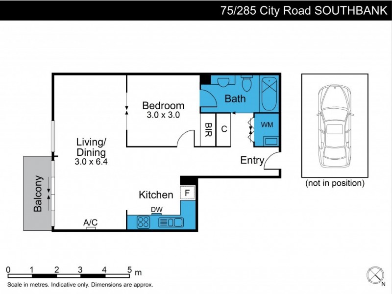 75/285 City Road, Southbank VIC 3006 Floorplan