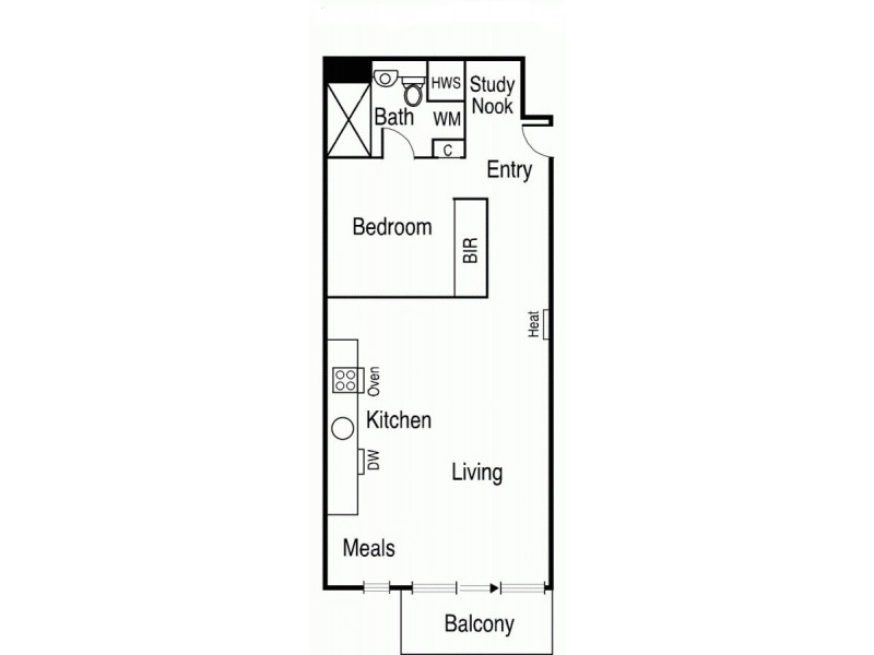 401/69 Stead Street, South Melbourne VIC 3205 Floorplan