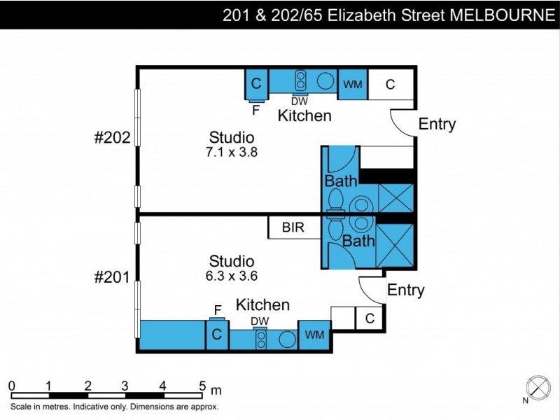 201 & 202/65 Elizabeth Street, Melbourne VIC 3000 Floorplan