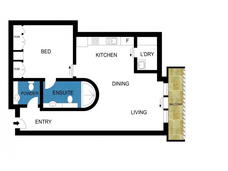 4503/7 Riverside Quay, Southbank VIC 3006 Floorplan