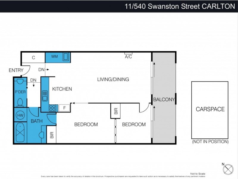 11/538 Swanston St, Carlton VIC 3053 Floorplan