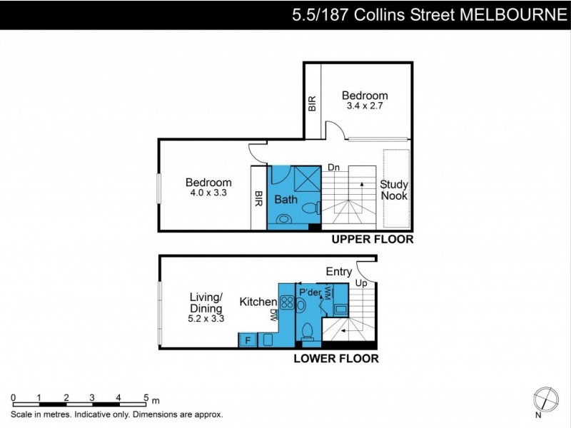5.5/187 Collins Street, Melbourne VIC 3000 Floorplan