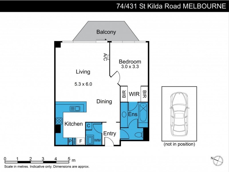 74/431 St Kilda Road, Melbourne VIC 3004 Floorplan