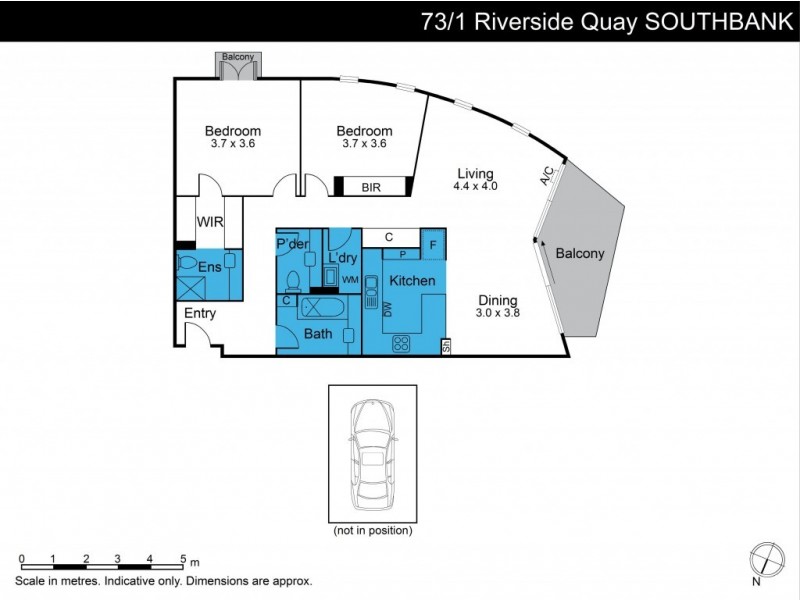 73/1 Riverside Quay, Southbank VIC 3006 Floorplan