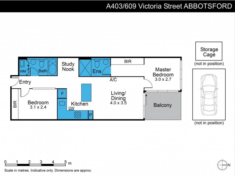 A403/609 Victoria Street, Abbotsford VIC 3067 Floorplan