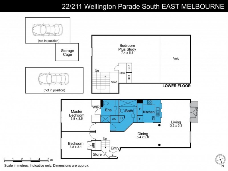 22/211 Wellington Parade South, East Melbourne VIC 3002 Floorplan