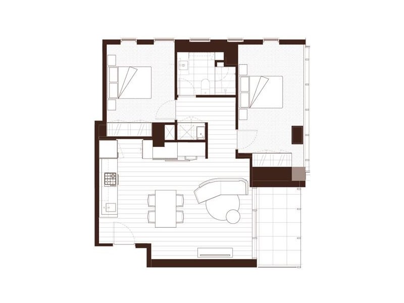 506/58 Clarke Street, Southbank VIC 3006 Floorplan